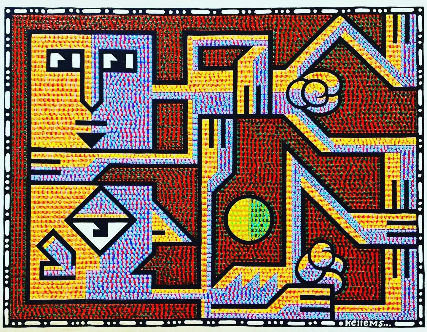 Jerry Kellems Untitled Acrylic on Canvas, 22 in × 28 in