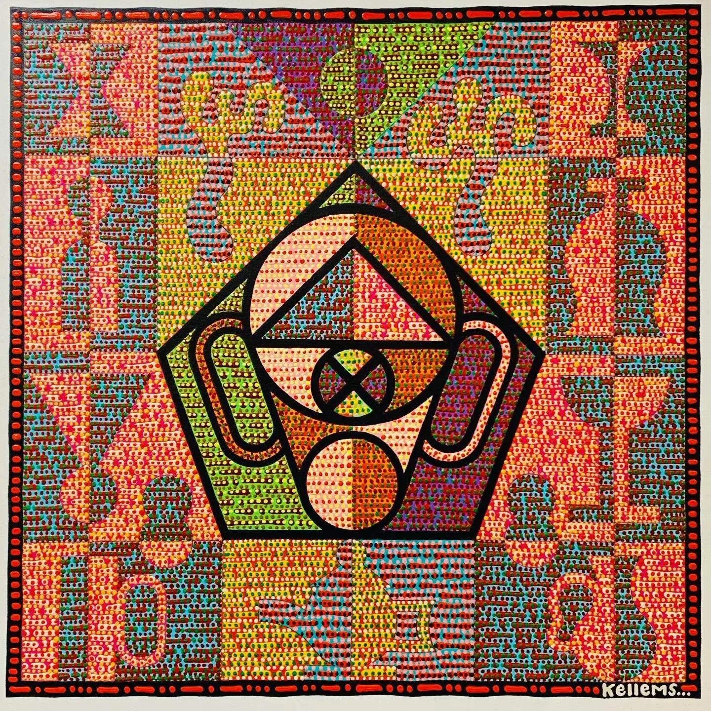 Jerry Kellems Untitled Acrylic on Canvas, 24 in × 24 in