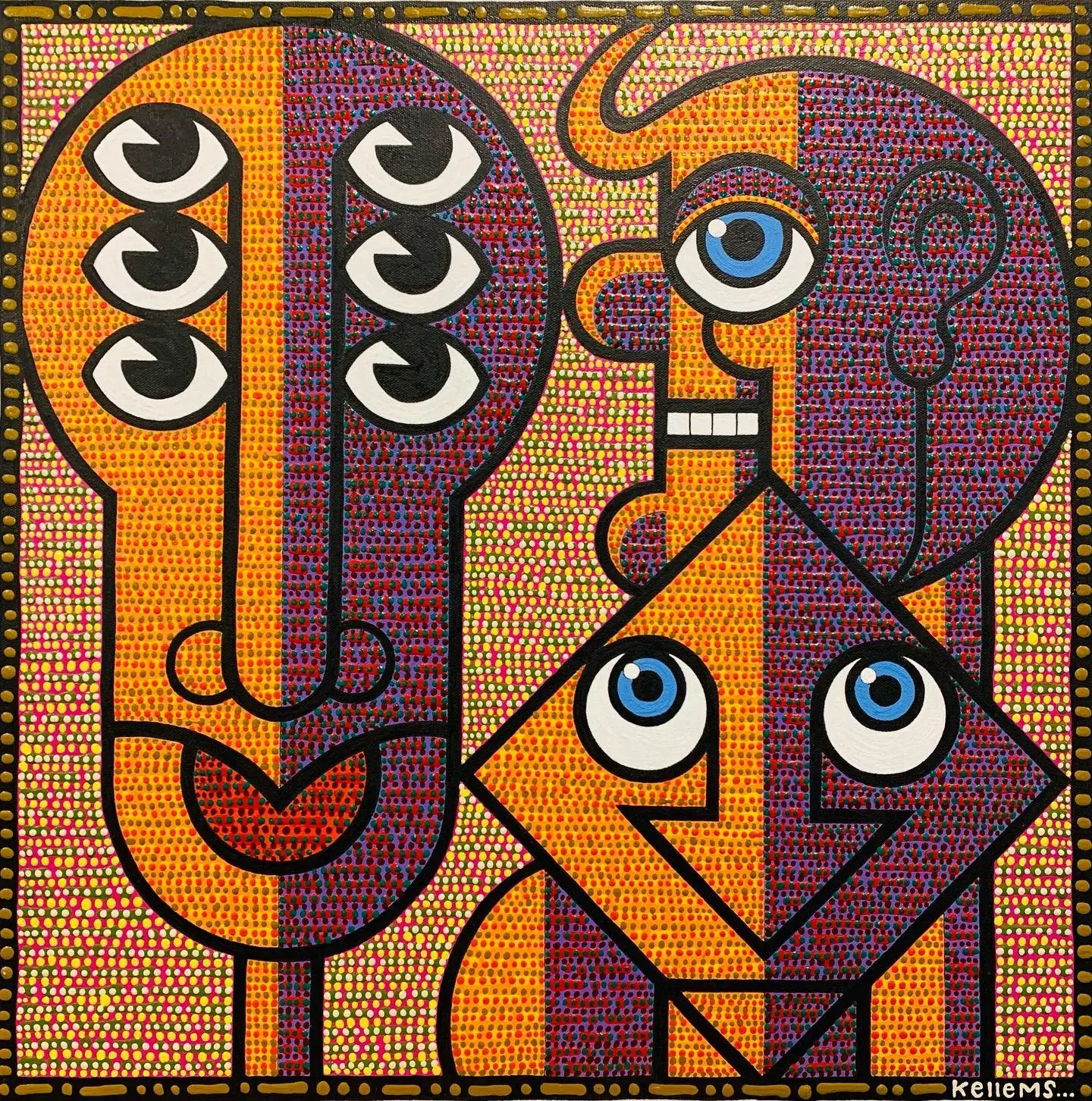 Jerry Kellems Untitled Acrylic on Canvas, 24 in × 24 in