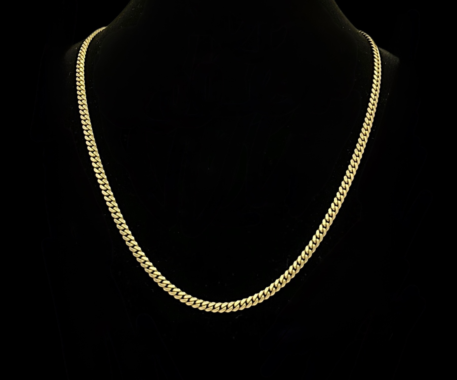 10K Yellow Gold Men's Cuban Link Chain Necklace