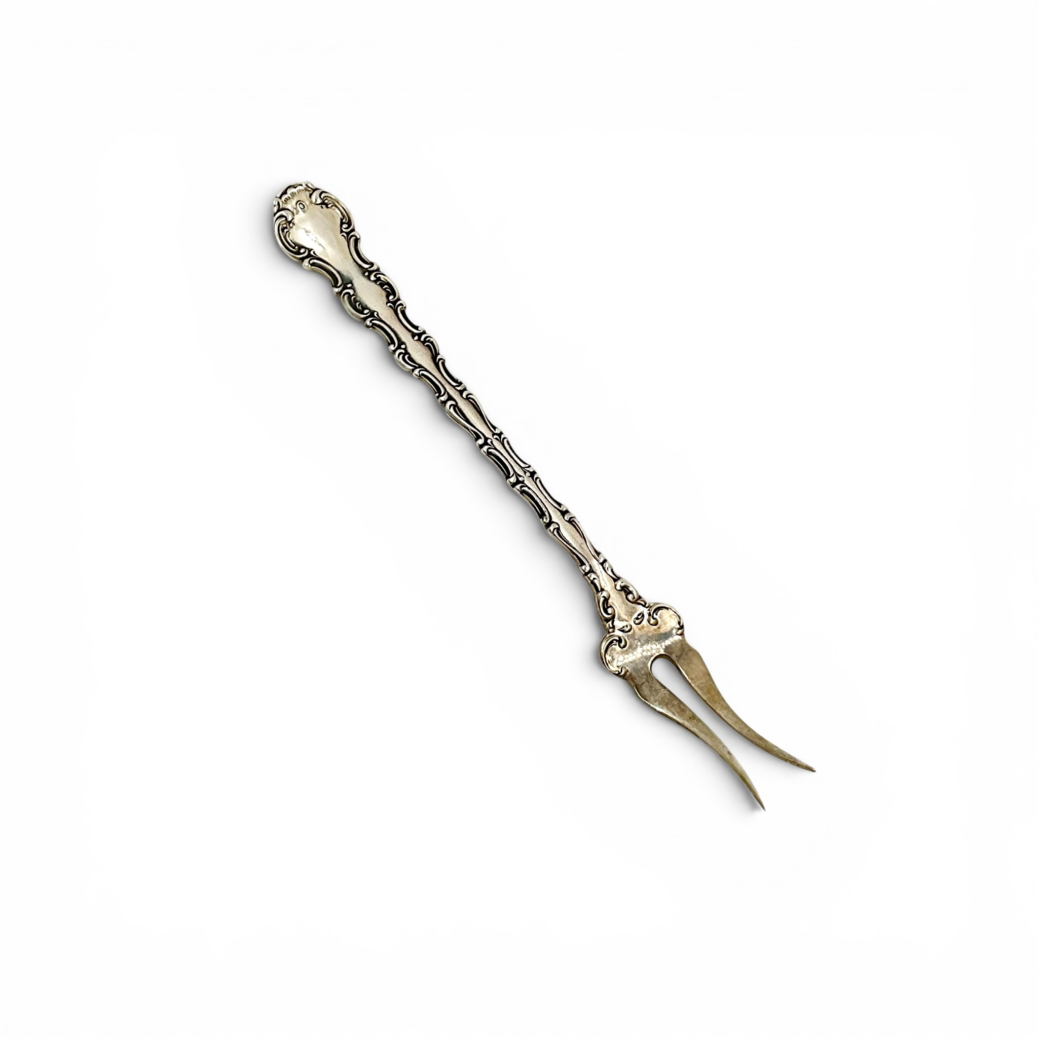 Gorham Sterling Silver Strasbourg Pattern Olive / Pickle Fork