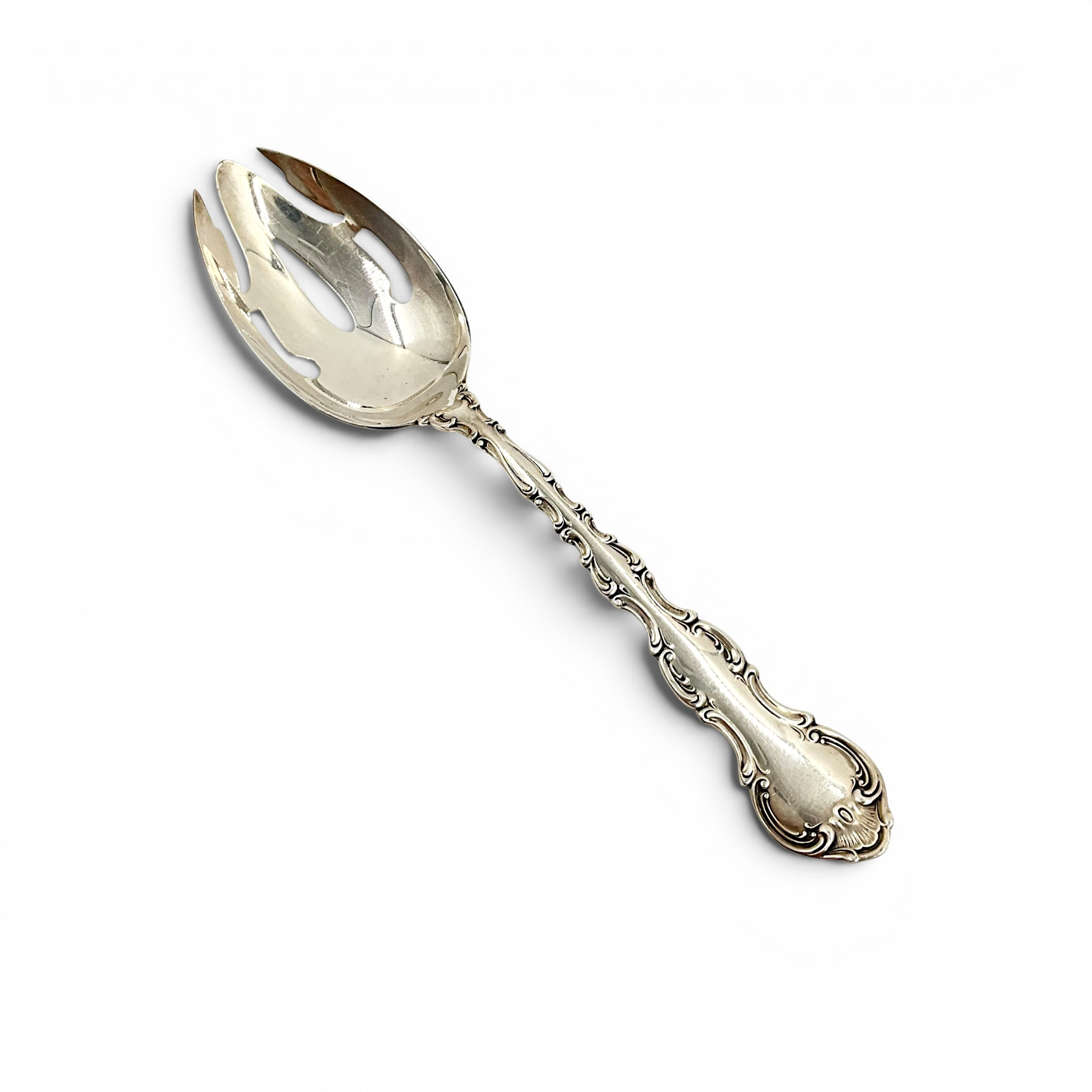 Gorham Strasbourg Sterling Silver Pierced Serving Spoon